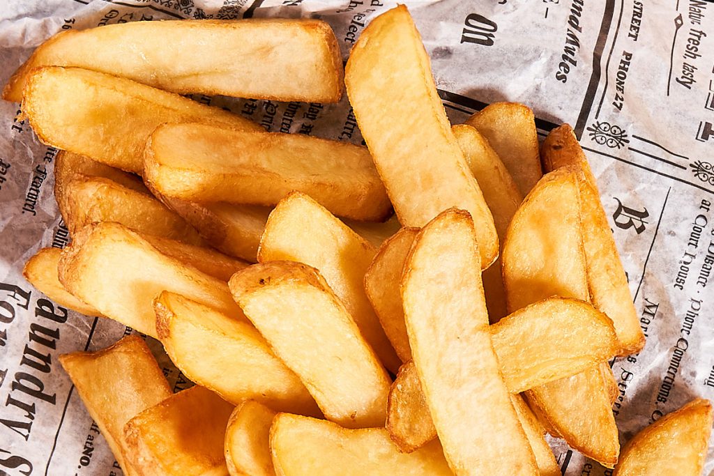 Kuorelliset lankkuperunat - annos