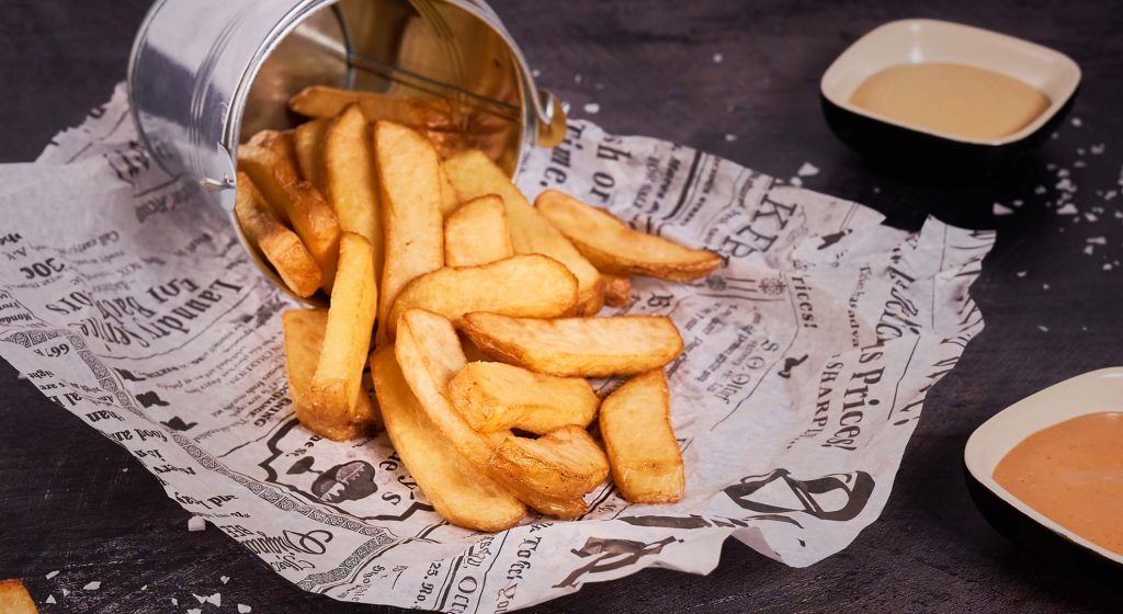 Kuorelliset lankkuperunat - ruoka-annoskuva