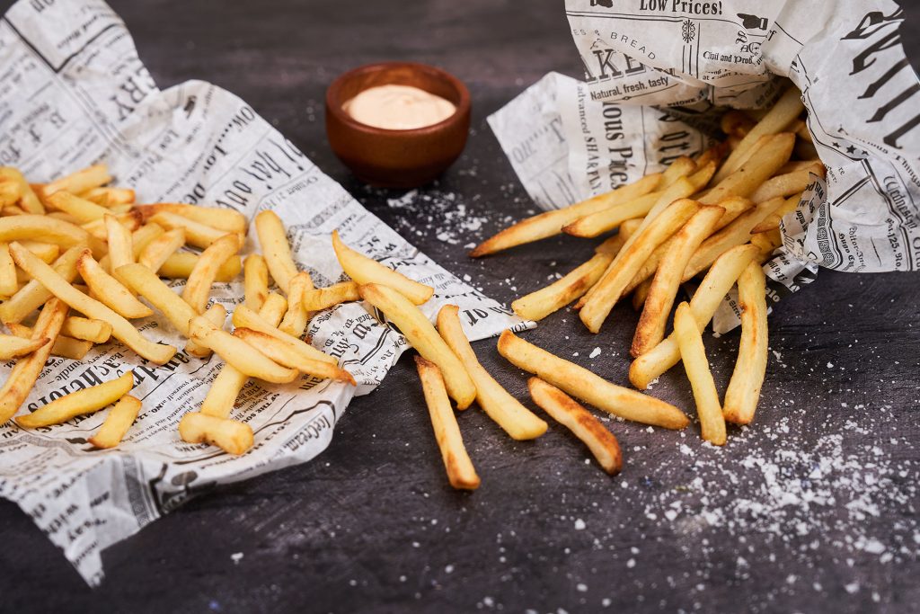 Kymppi tikkuperunat -annoskuva