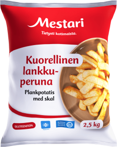 Pakkaus - kuorellinen lankkuperuna